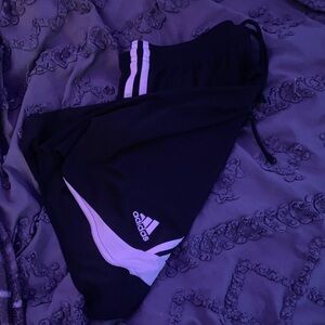 Adidas Black and White Athletic Shorts